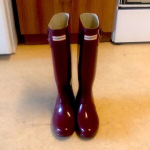 HUNTERRAREMAROONTALLRAINBOOTS